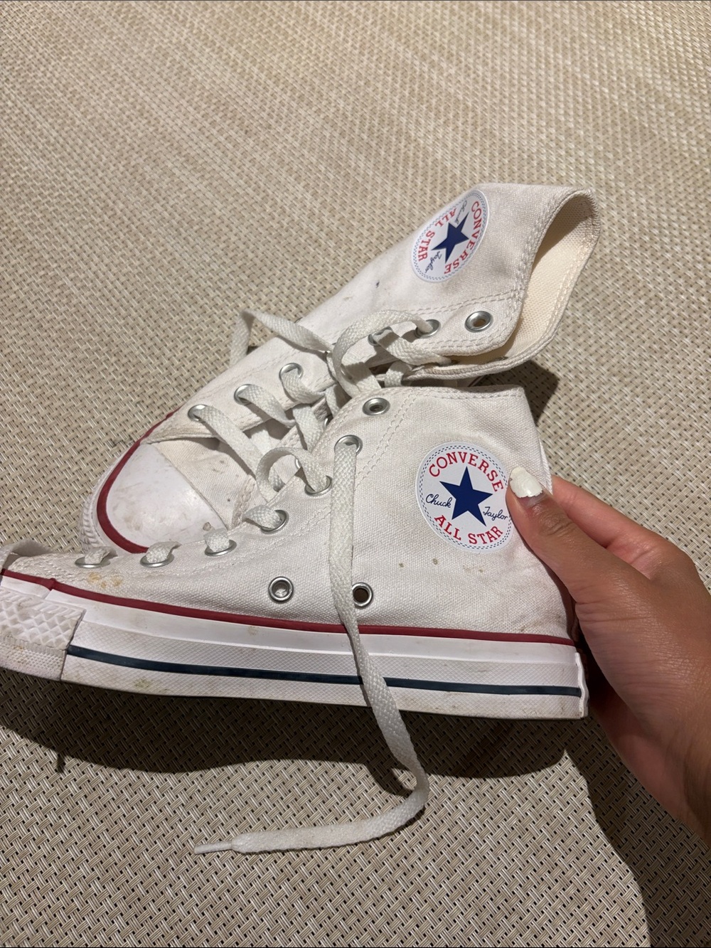 White Converse Platform Shoes